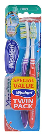 Wisdom Xtra Clean Firm Toothbrush Twin Pack