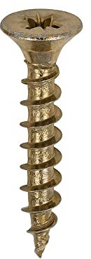 TIMCO Solo Chipboard & Woodscrews - Gold - 5.0 x 30 - Box of 200