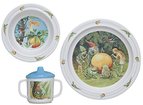Rätt Start die Sonne Ei Design Kinder Geschirr 3-teilig Geschenk-Box