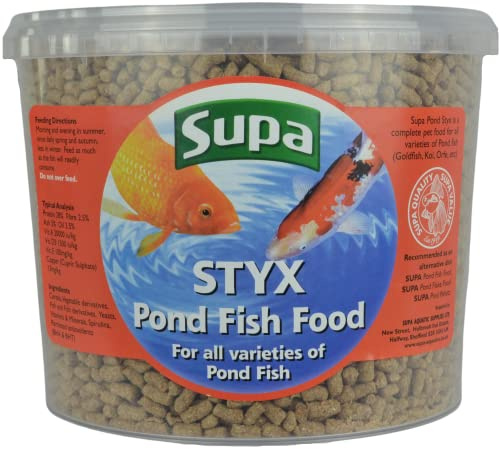 Supa Pond Sticks Fish Food, 3 Litre Bucket | Premium Quality Pond Fish Food Offering A Nutritionally Balanced Diet, Comes in a Resealable Bucket to Keep the Feed Fresh