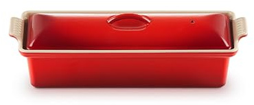 LE CREUSET Cast Iron Rectangular Bowl, Red