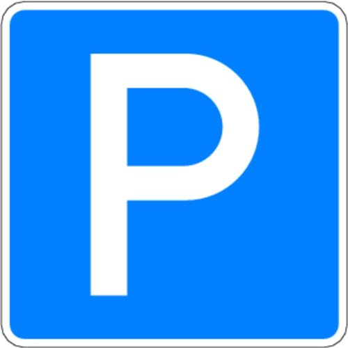 LEMAX® Verkehrszeichen - Parken/Parkplatz, Zeichen 314 Alu 2 mm, RA1 blau 420x420mm