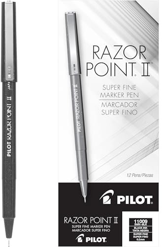 Pilot Razor Pointr II Pen, Black Ink Fountain Pen – Fountain Pens (Black Ink)
