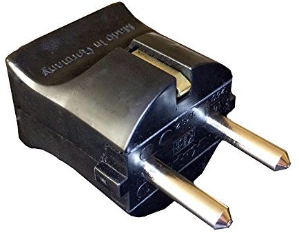 Schukostecker Schwarz VDE 250V Schutz Kontakt Stecker Euro-Stecker Schutzkontakt-Stecker