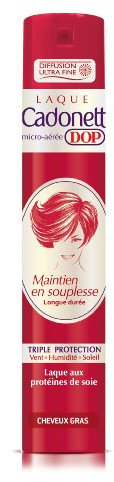 Cadonett Dop - Laque Maintien En Souplesse Longue Durée Triple Protection Pour Cheveux Gras - 300 ml