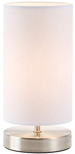 Brilliant Clarie Tischleuchte Eisen/weiß 13247/05, 12 x 12 x 25.5 cm