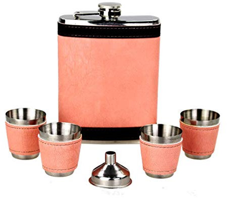 GMMH Original Juego de petaca LN 11-3 Acero con Cierre de Rosca Flask 240 ml