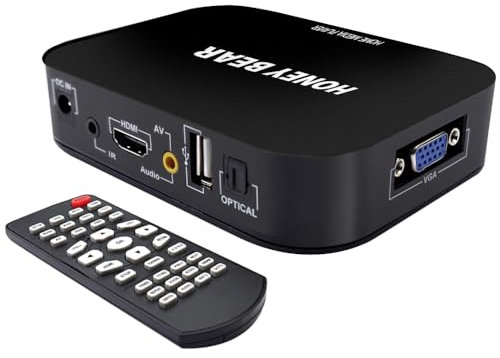 Full HD 1080P Lettore Multimediale media player HDMI AV VGA