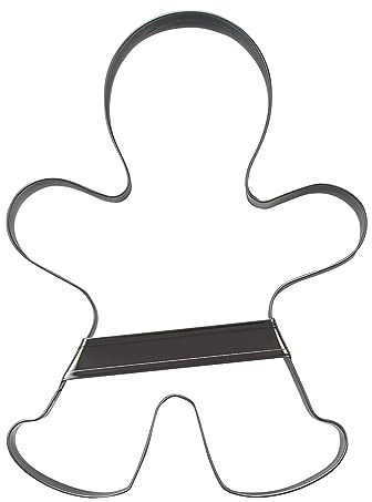 Städter 041332 pepparkaksgubbe kakskärare med bar rostfritt stål 20 cm