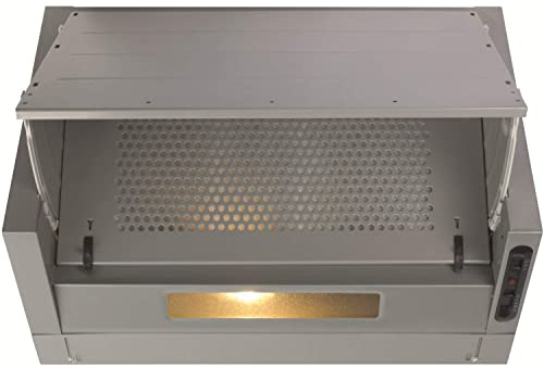 CDA 60cm Integrated Cooker Hood - Silver
