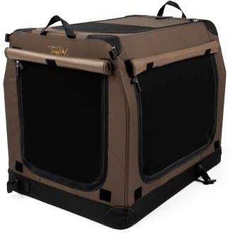 Hundebox TrendPet TPX75-Pro - Leichte, Faltbare Transportbox fürs Auto mit Aluminium Rahmen