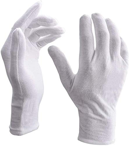 6 PAIRS SIZE 7 DERMATOLOGICAL COTTON GLOVES DRY SKIN ECZEMA MOISTURISING CREAM