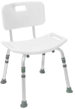 Drive Medical mit Rückenlehne, Duschstuhl Duro KD, weiß