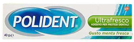 Polident Ultrafresco, Adesivo per Protesi Dentale, Tenuta Giornaliera, Gusto Menta Fresca, 40 Polident Ultrafresco, Adesivo per Protesi Dentale, Tenuta Giornaliera, Gusto Menta Fresca, 40 g
