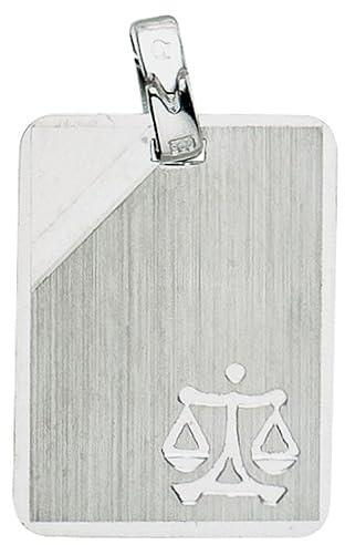 Basic Silber 24.9017SWA Herren Anhänger Sternzeichen Waage Sterling-Silber 925