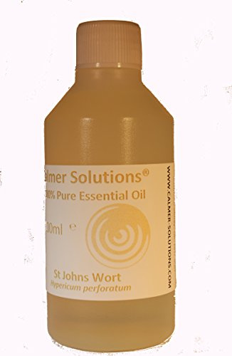 St John’s Wort Oil Infusion 100ml for Massage & Skin Care – 100% Natural – Ideal for Aromatherapy & Skincare Blending – Calmer Solutions