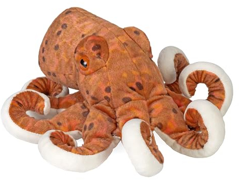 Wild Republic Cuddlekins Krake, Stofftier, Baby-Geschenk für Mädchen und Jungen, Kinder Plüschtier, Kuscheltier Für Babys, Spielzeug aus Recyclingmaterial, 30 cm
