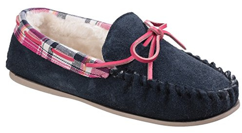 Cotswold Kvinnor Kilkenny Slip on Mockasin-tofflor Marinblått Xsp 5 UK