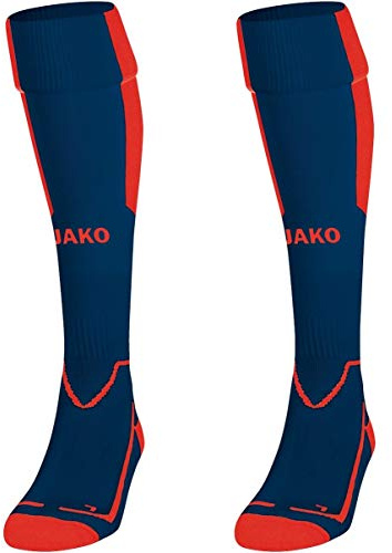 JAKO Unisex Stutzenstrumpf Lazio, Navy/Flame, 39-42