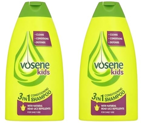 Vosene Kids 3in1 Conditioning Shampoo with Head Lice Repellent (250ml) - Pack of 2 by Vosene