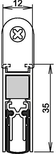 Athmer Türdichtung Doppeldicht M-12/35 708 mm kürzbar