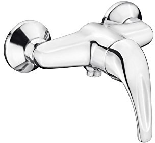 Cornat Brause-Einhebelarmatur Fabio - Hochwertiger Messingkörper - verchromt - 1/2 Zoll Brauseabgang / Einhebelmischer zur Aufputzmontage / Brausebatterie / Duscharmatur / FAB3