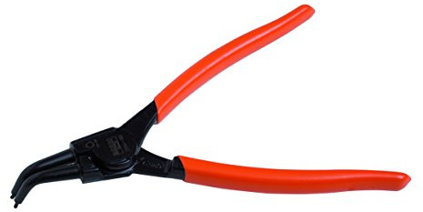 Bahco 2990-140 External Circlip Pliers with 90 Degree Angled Jaws, Red/Black, 140 mm