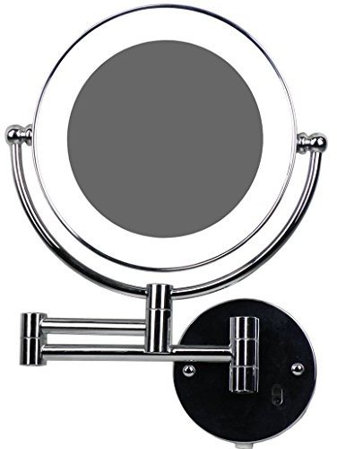 Loywe LED Beleuchtet wunderschöne Kosmetikspiegel 1+10Fach (3cm extra dick) hochwertig LWW58-10