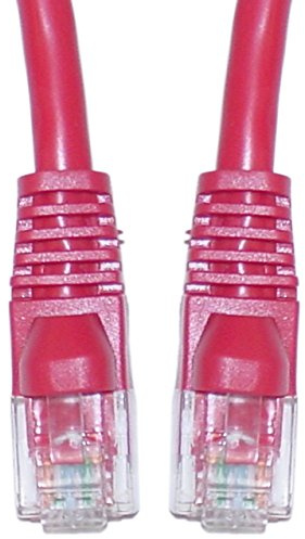 CableWholesale Cable cruzado Ethernet Cat5e, 24AWG, conector RJ45 chapado en oro, arranque sin enganches, 4 pares de cables de conexión de red de Internet de par trenzado sin blindaje (UTP), 3 pies