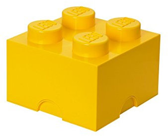 Lego Storage Brick 4 Medium Yellow