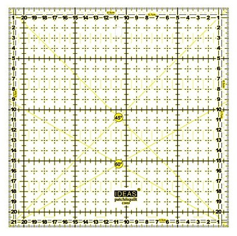 Patchwork-Lineal, 21,5 x 21,5 cm