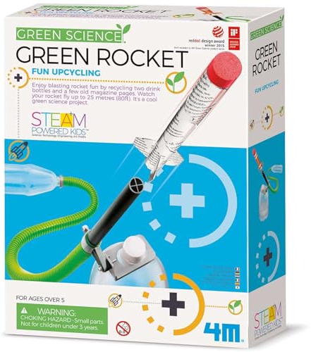 4M 00-03298 Green Science Razzo Ecologico | Costruisci e Lancia il Tuo Razzo