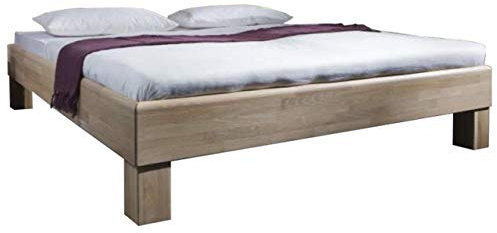DICO Massivholz Avantgarde Wildeiche Bettrahmen 327.44 ohne Kopfteil, Komforthöhe Größe: 200 x 220 cm