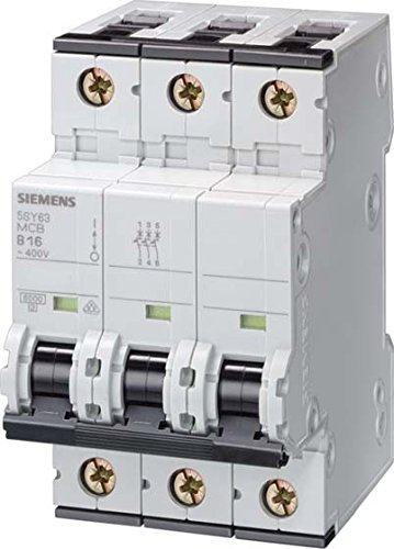Siemens Leitungsschutzschalter accesoriable 15 KA curva-c 3-polig 63 A