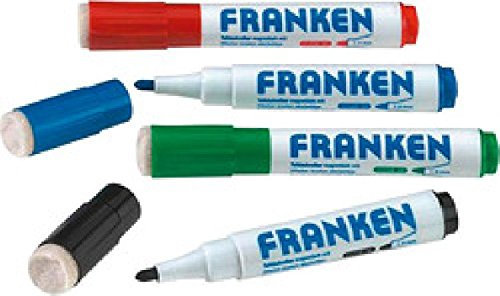 Whiteboardmarker MagWrite 4er-Etui Rundspitze 1-3mm mit Schwamm