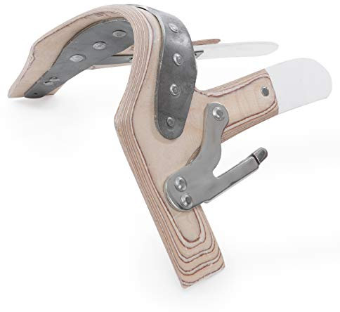 Kopfeisen für Christ Fellsattel Premium Plus - Abnehmbares Kopfeisen mit Sturzfedern zum Anbringen der Steigbügel für baumlosen Pferde-Sattel, Kammerweite 29 cm