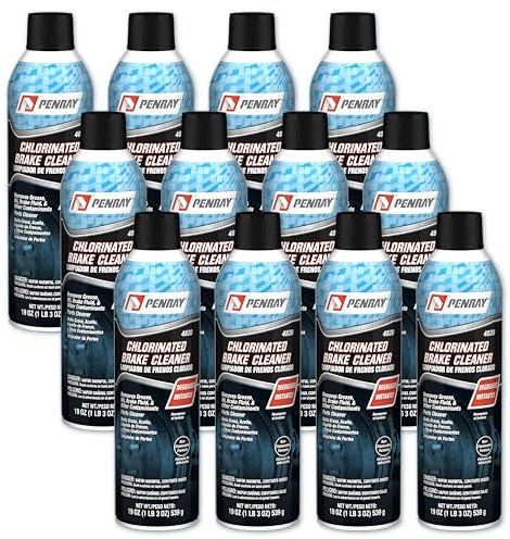 Penray 4820-12PK Chlorinated Brake Cleaner - 19-Ounce Aerosol Can, Case of 12