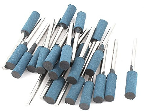 sourcing map 22 Stk. Gummi Zylinder Polieren Schleifstift für Drehmaschine 6x3mm Metall de DE de