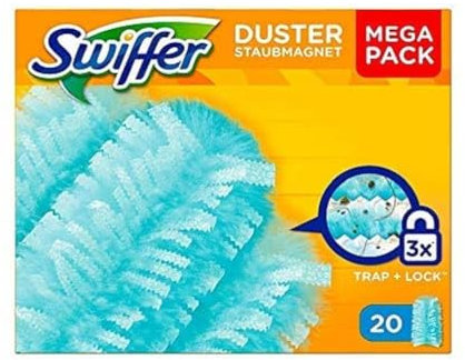 Swiffer Staubmagnet-Tücher, Mega Nachfüllpack, 1er Pack (1 x 20 Stück)