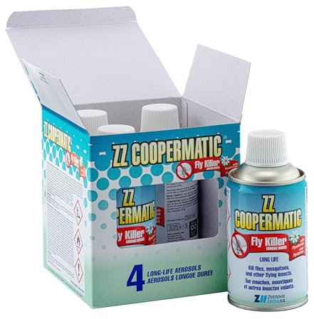 Coopermatic - Paquete de 4 recambios de insecticida