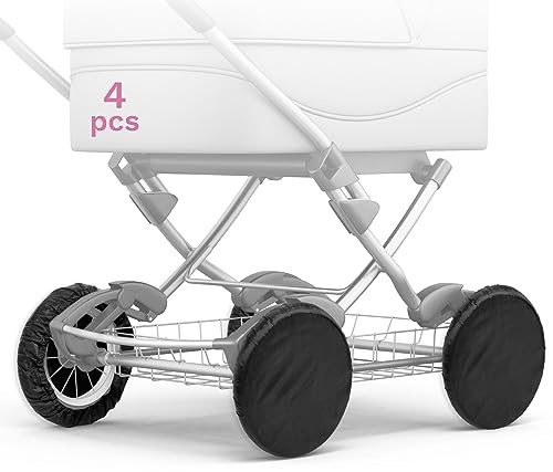 4 x – universale di copertura per ruote per passeggino passeggino passeggino anteriore posteriore