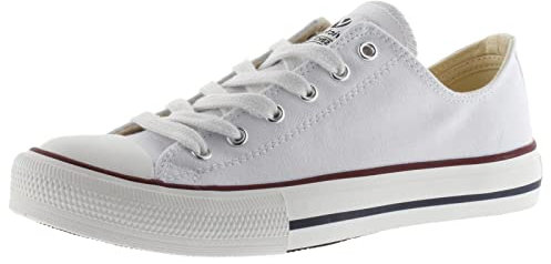 victoria Basket Unisex Tribu Lona & Puntera De Goma 106550 para Adulto Blanco 45