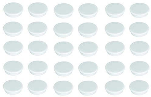 FRANKEN 30x Haftmagnete Magnet, 32 mm, 800 g (Weiß)