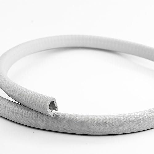 EUTRAS [5m] Kantenschutz 1-4,5 mm hellgrau – hält ohne Kleber – perfekt für Bleche und Arbeitsschutz – schützt und entschärft Kanten – Industriequalität Made in Germany