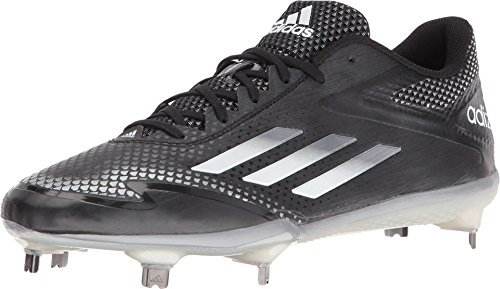 adidas Adizero Afterburner 2.0 - Tacos de béisbol para hombre, color negro y gris