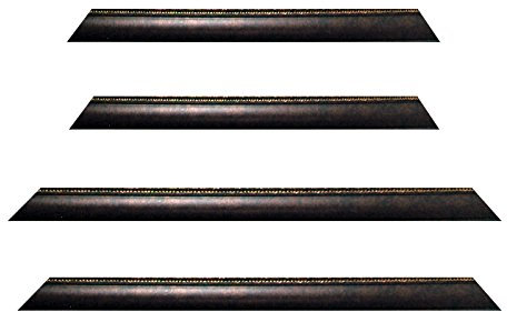 Neumann Bilderrahmen Barockrahmen schwarz fein verziert 246 NP, Zuschnitt, 70x100 cm