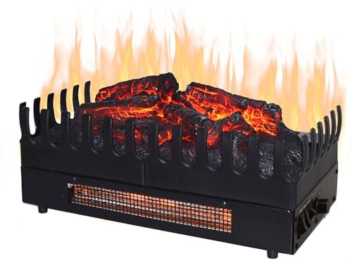 Syntrox Germany - Inserto Elettrico per Camino, con Funzione di Riscaldamento ed Effetto Fiamma