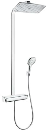 hansgrohe Raindance Select E 360 wassersparendes Duschsystem, 3 Strahlarten, Chrom