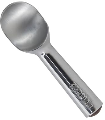 Zeroll Original 4 oz Ice Cream Scoop, Size 10, in Silver/Brown (1010)