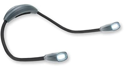 Carson NeckLight - Buchlampe und Leselicht, Leuchte für Handarbeit und Handwerk, leicht und komfortabel (NL-10), Schwarz